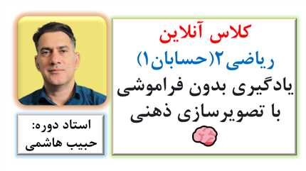 کلاس آنلاین ریاضی 2 (حسابان 1 ): یادگیری بدون فراموشی با تصویرسازی ذهنی 🧠